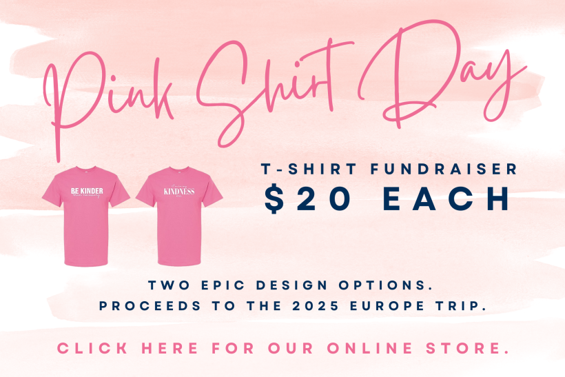 Pink Shirt Day Order Form 2025 Royal Oak Middle